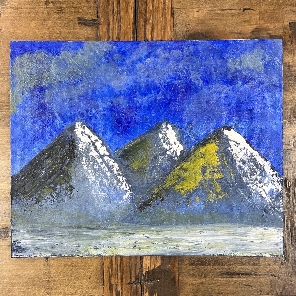 8x10” Mountain Landscape Painting